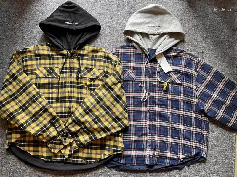 Sudaderas para hombres Fasion a cuadros Grail Flannel Flannel Soodie Hombres Mujeres gruesas Mantenga la ropa de mosaico de la calle.