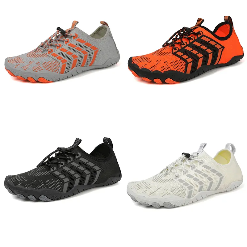 Running schoenen Rapid Drainage Beach schoenen Men Ademen Wit zwart grijs blauw oranje Outdoor voor alle terreinen Mens Fashion Sneakers