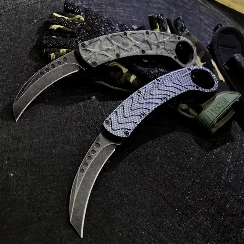 Micro Tech Claw OTF Couteau automatique 3.149 "5CR15mov Steel Blade, Zinc Aluminium Alloy Handle, Camping Outdoor Combat Combat auto-défense Couteaux EDC Pocket Tools UT85