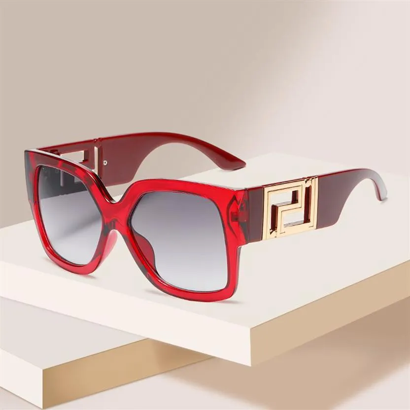 Óculos de sol vintage designers de luxo para homens lentes de resina de resina full frames sol óculos anti -uv400 unissex adumbral ve44022284l
