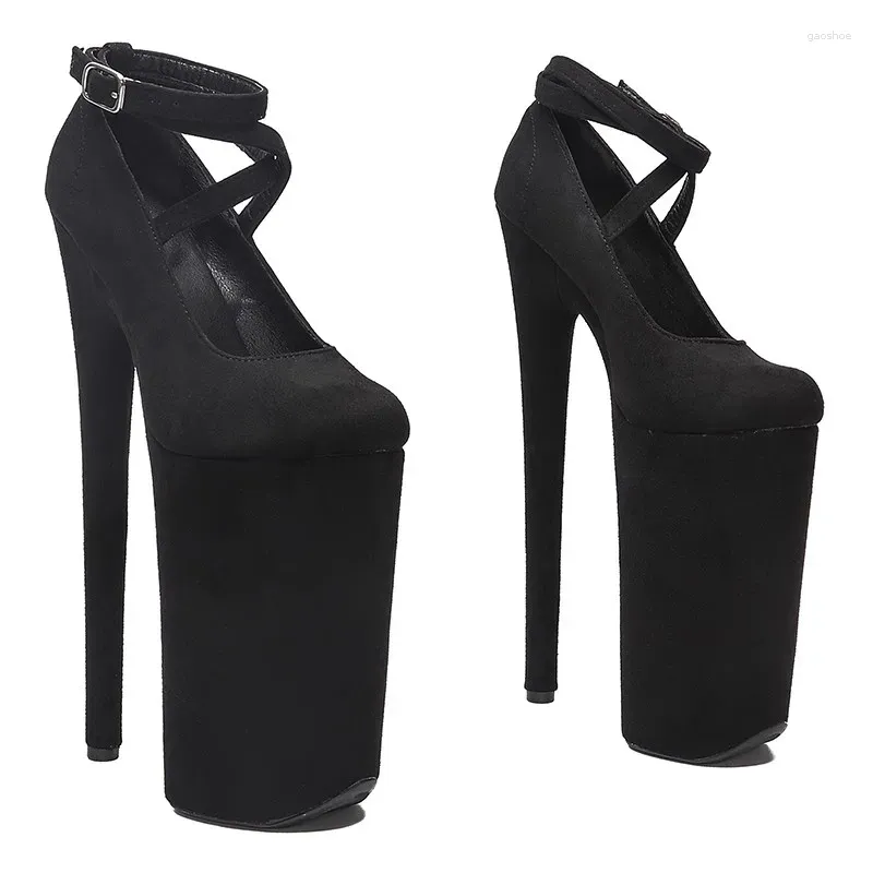 Sandálias Laijianjinxia 26cm/10 polegadas Suede superior Sexy Exótica Alta Plataforma de Pólo de Pólo Sapatos de Dança 026