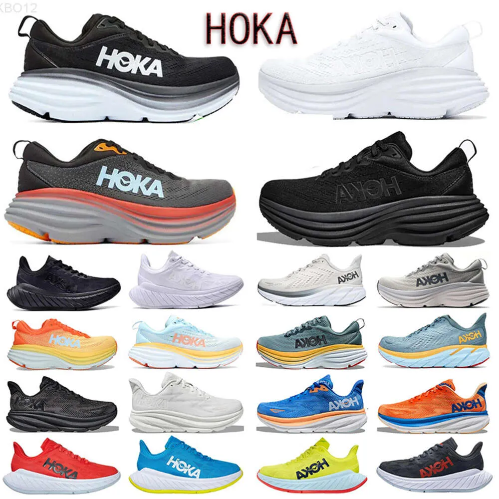 10a hoka One Clifton Bondi 8 달리기 신발 부츠 온라인 상점 훈련 운동화 수용된 라이프 스타일 충격 흡수 고속도로 디자이너 남자 스니커즈