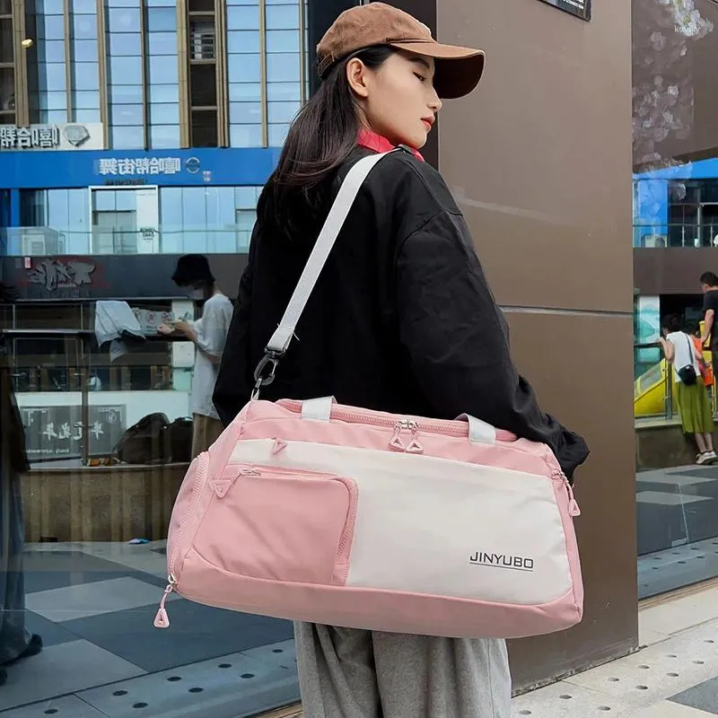 Duffel Bags Mode Travel Handtaschen Männer und Frauen Multifunktional Fitnessbeutel mit Schuh lässig große Kapazität TOTE CROSSBODBODE