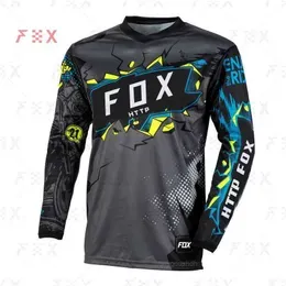 2023Men's T-Shirts 2023 New MEN Downhill Jerseys MTB Bike Shirts Offroad DH Motorcycle Jersey Motocross Sportwear Clothing bike HTTP FOX JERSEY Y99