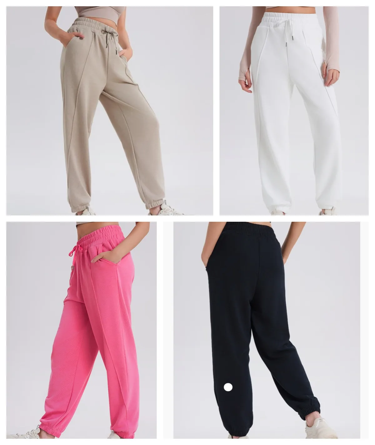 LU-1853 Pantalon de jogging vintage réfléchissant Pantalon de survêtement pour femme Tendances de la mode Designer High Street Sport