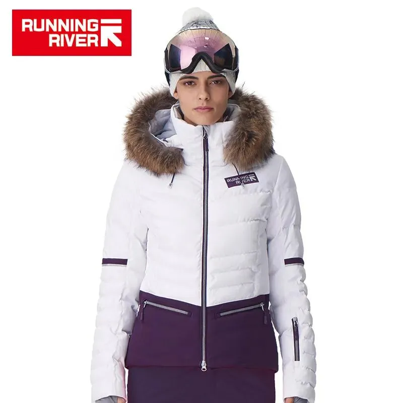 Giacche che corrono fiume marca da donna giacca da sci 4 colori taglia S 2xl Giacca a neve da sci impermeabile Women Winter Outdoor Sports Coat #D7150