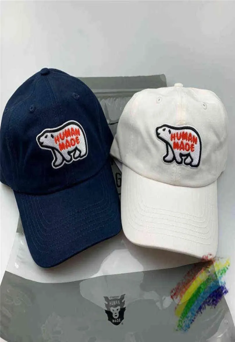 2022 TIGER Polar Bear Hafdery Human Made Hat Caps Men Men Women Topversion Baseball Cap Streetwear Made Caps T2207269062931