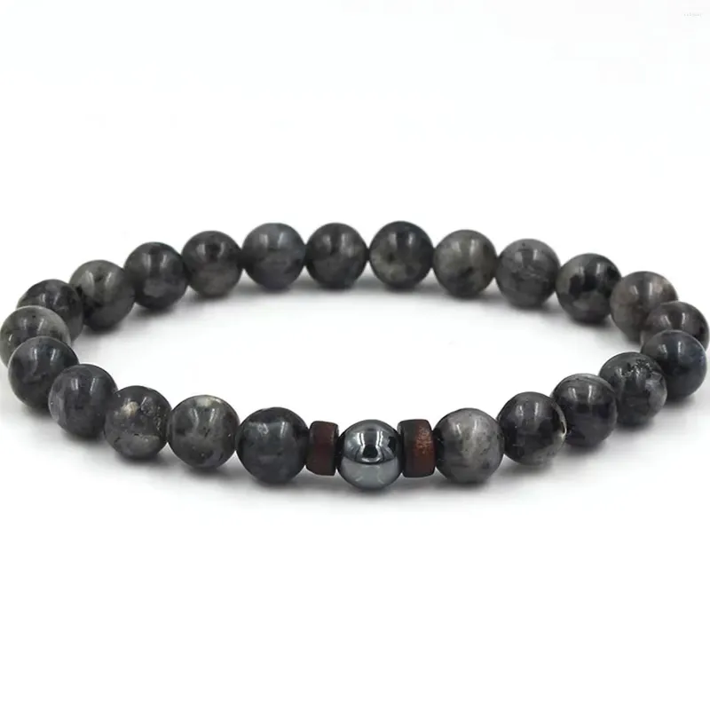 Bracelet de pierre volcanique pour hommes Stron