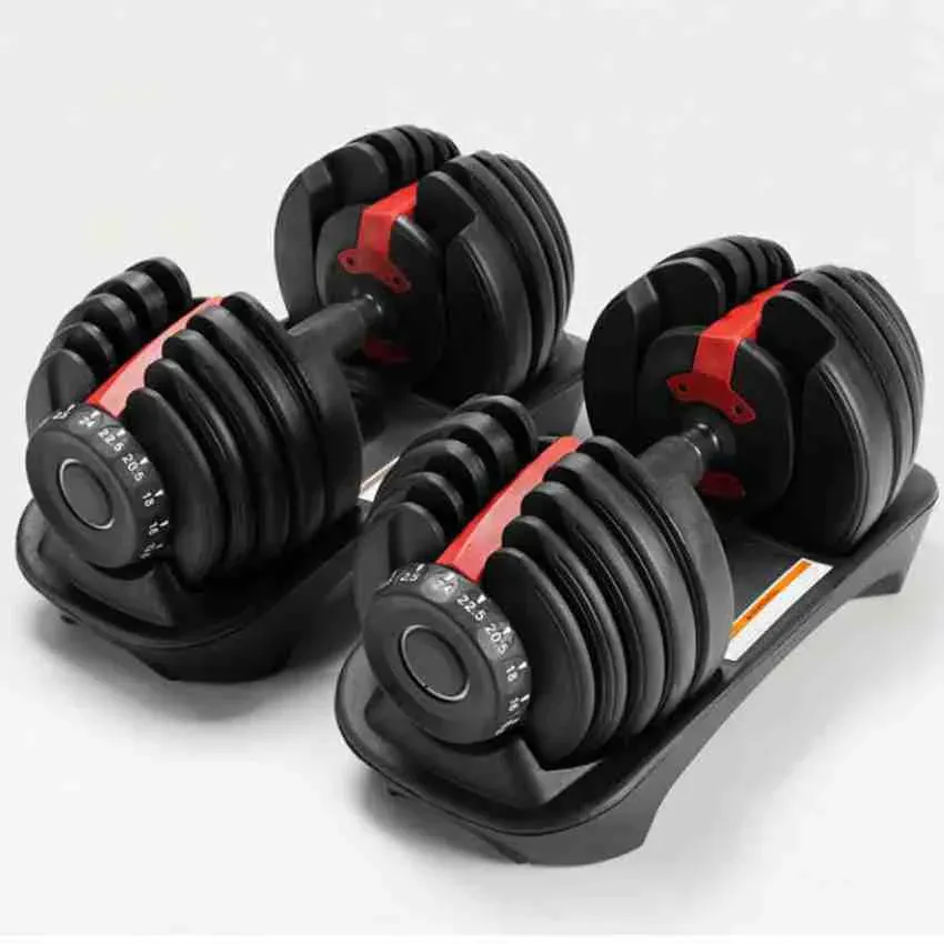 DICAO 20KG Set manubri regolabili, 3 in 1 mano libera pesi manubri bilanciere per allenamento di