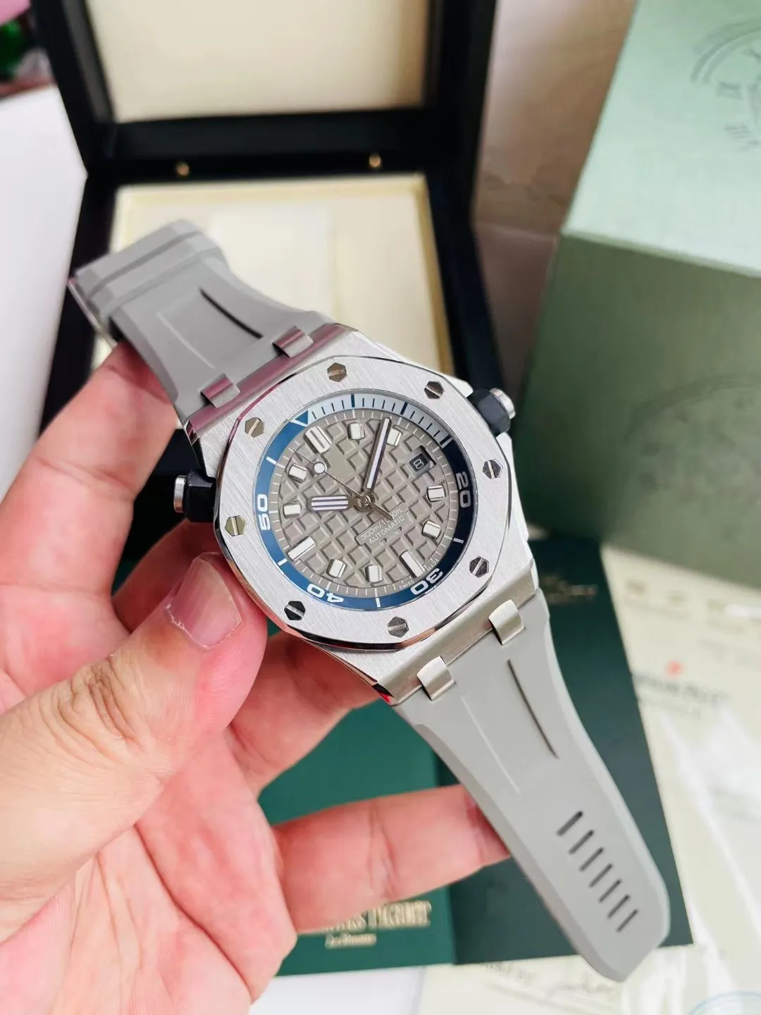 Strap Ap 15703st Genuine Leather Watch Strap For AP Royal 15703