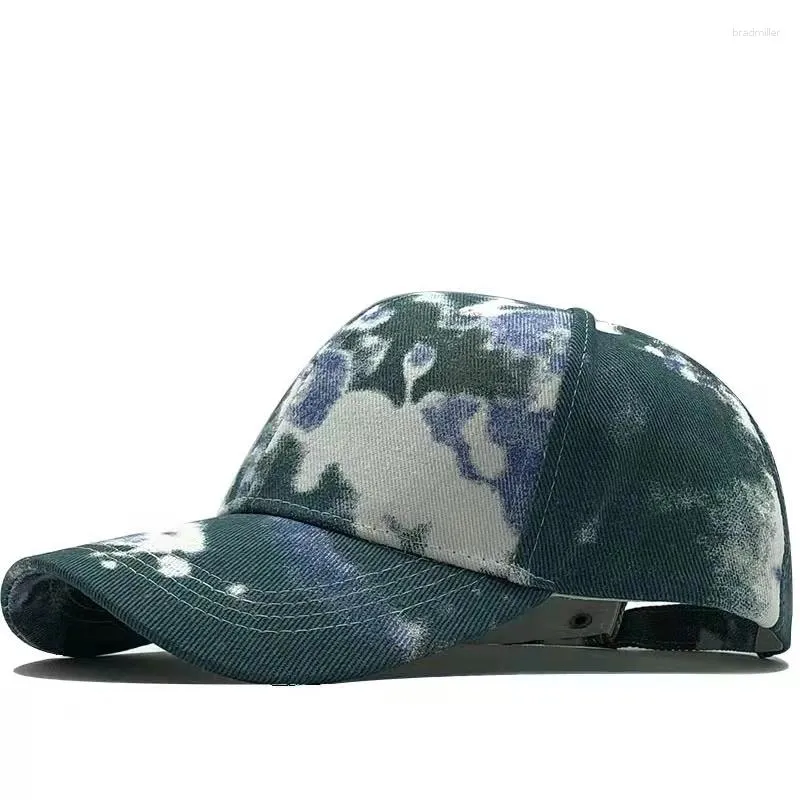 Ball Caps 2023 Fashion Tie-Dye Baseball Cap Spring Men Women Trend Lovers Colorful Snapback Hat Outdoor Regolabile Sun Graffiti Bone