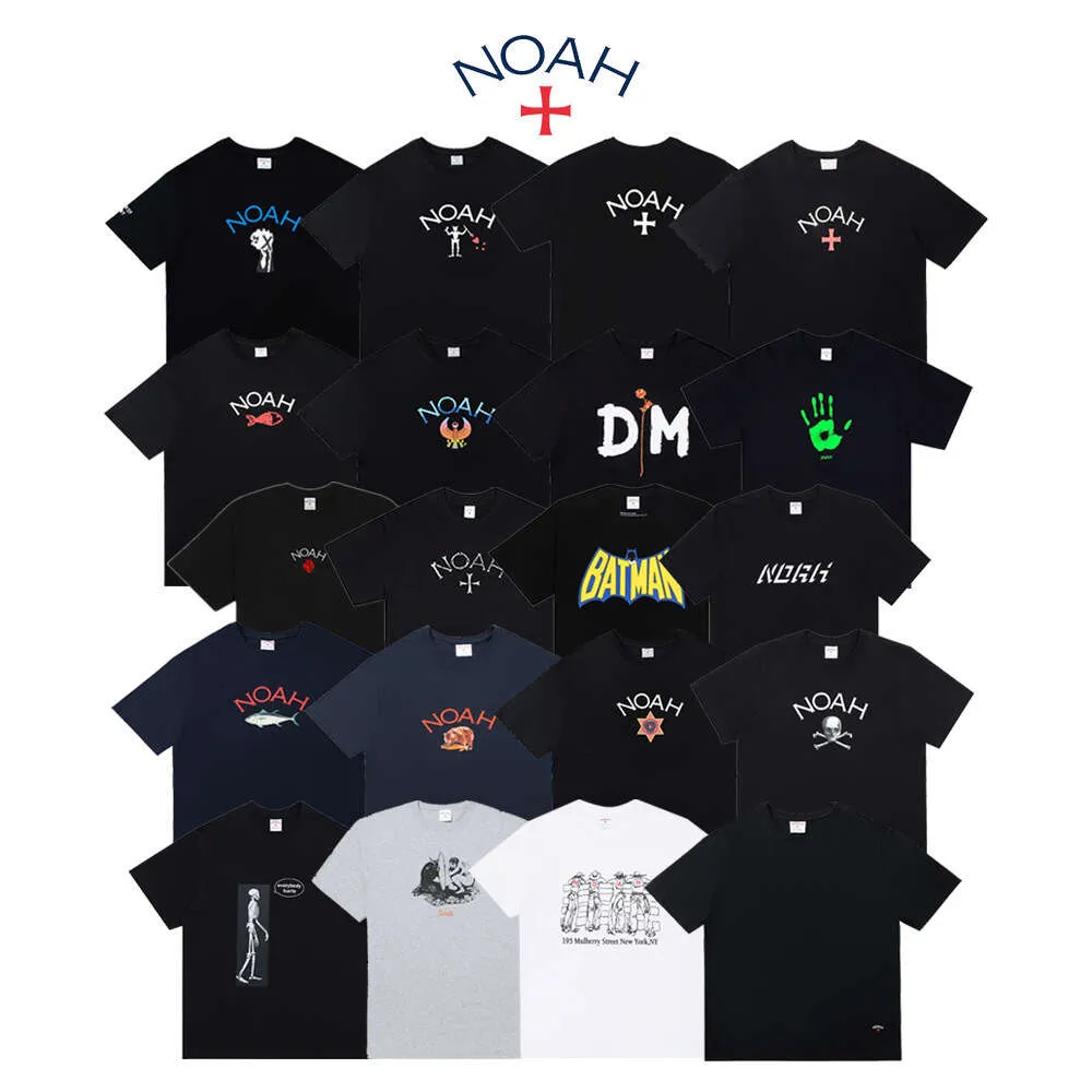 24SS plafondmode Noah OG Cross Print korte mouwen casual bodem shirt losse geliefden hetzelfde t-shirt