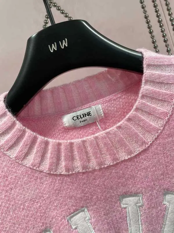 Sigeriette da donna Designer CE Nuova industria pesante Diecimila aghi ricamato a maglia Serie di colori a strisce con pannello superiore