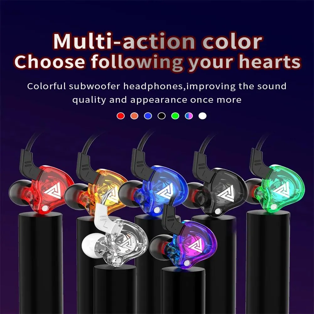 Earphones 10 QKZ AK6 Original HiFi Sport Headphones For VIP