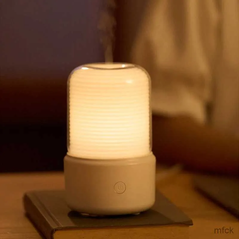 Umidificatori KINSCOTER Diffusore di aromi portatile per la casa Umidificatore USB Olio essenziale Luce notturna Nebulizzatore freddo per camera da letto regalo