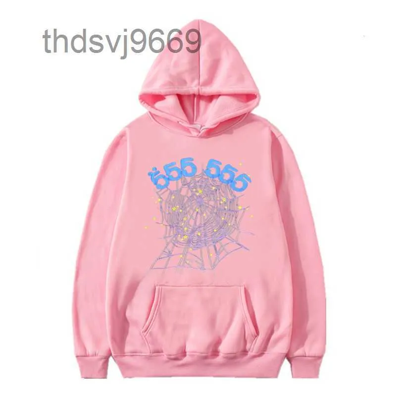 Роскошные мужские толстовины женщины -мода пуловер Red Sp5der Hoodie Young Thug 555555 Angel Mendesigner Print