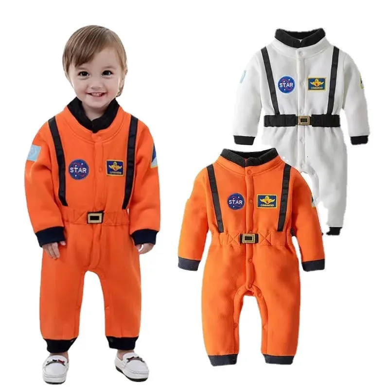 Astronaut Costume Space Suit Rompers for Baby Boys Toddler Infant Halloween Christmas Birthday Party Cosplay Fancy 231225