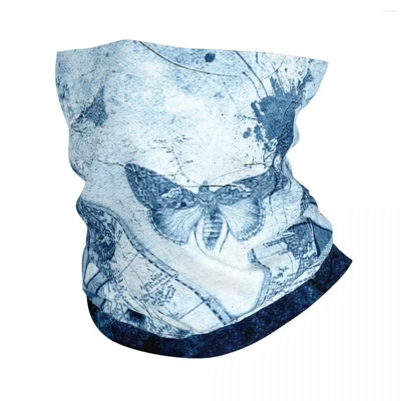 Schals Vintage Compass Bandana Hals Giterin Blau Grunge Nautikalise Balaclavas Wrap Schalstadband Wanderung Unisex Erwachsener Windschutz