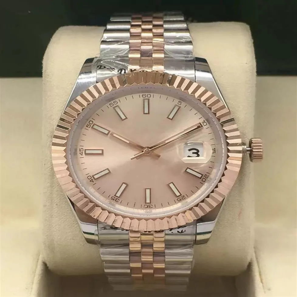 Мужские дизайнерские часы Watch Rose Gold Автоматические механические мужские наручные часы Классические высококачественные мужские 41 -мм одно календарные часы ST262V