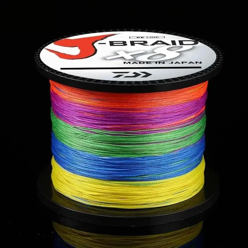 Linee 4/8 Strands J Braiglia Giappone Linea di pesca 300m 500m PE intrecciata intrecciata Multifilamento galleggiante Accessori per la pesca.