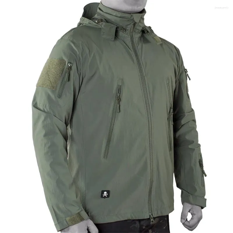 Jackets masculinos homens táticos ao ar livre Jaqueta de nylon de alta qualidade do exército dos EUA Casaco de campo de combate para caminhadas Military