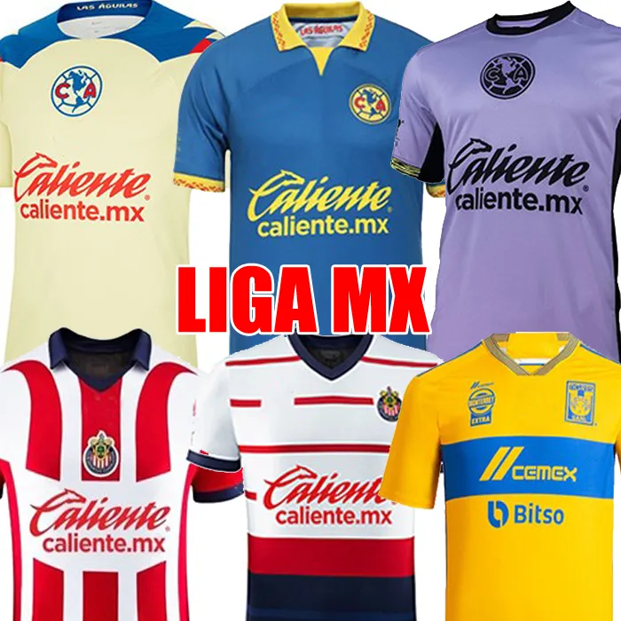 23 24 LIGA MX Club America Soccer Jerseys 2023 2024 Tigres Chivas DE Guadalajara TIGRES Kit Camisas de Futebol football Shirts