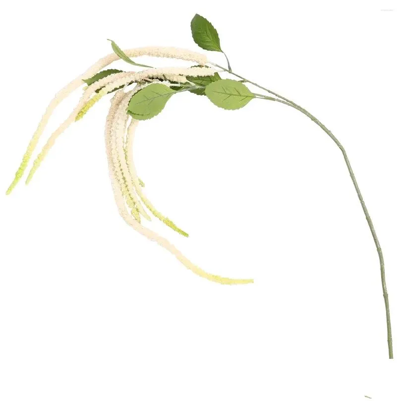 装飾的な花の花輪バックドロップガーランドシミュレーションハンギングライス天井ソフトデコレーション偽のホームテールアマランスホワイトグリーンドロップデリotfag