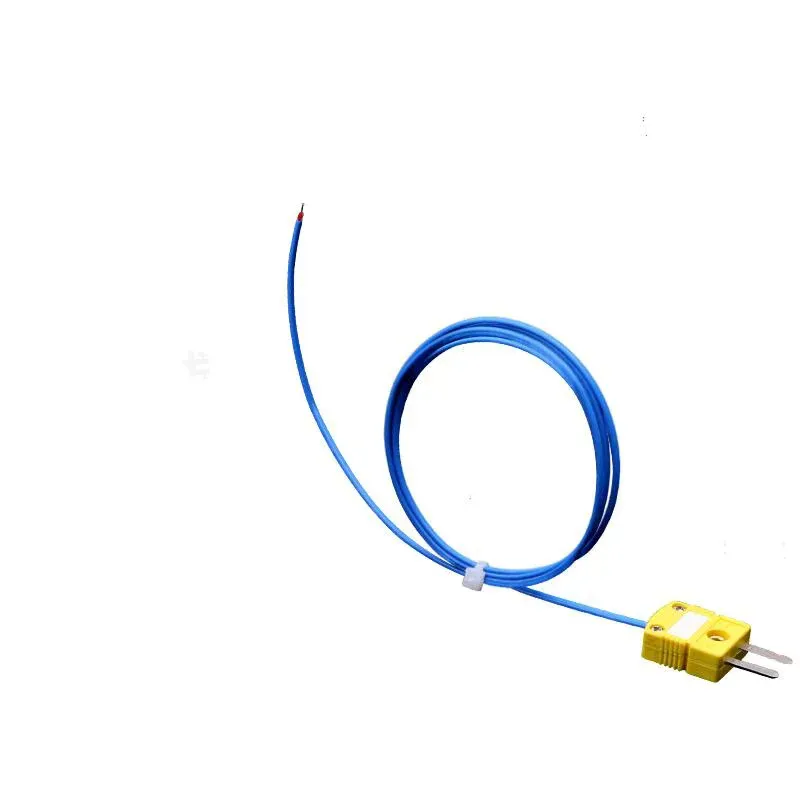 Fil de mesure de température pour Thermocouple, 1 mètre de long, type K, température de fonctionnement maximale + 220 degrés Celsius