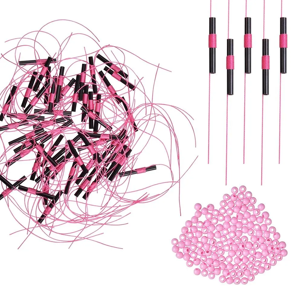 Lijn 300 stuks Bobber Float Looper Stopknopen met viskralen en lijnvisgerei Visaccessoires