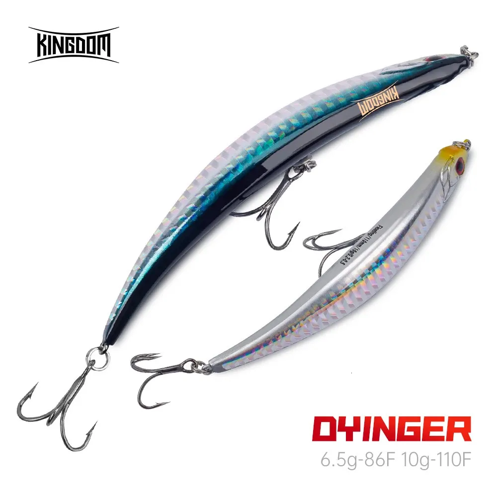 Kingdom Topwater Floating Pencil Fishing Lures Jerkbaits 110mm/10g