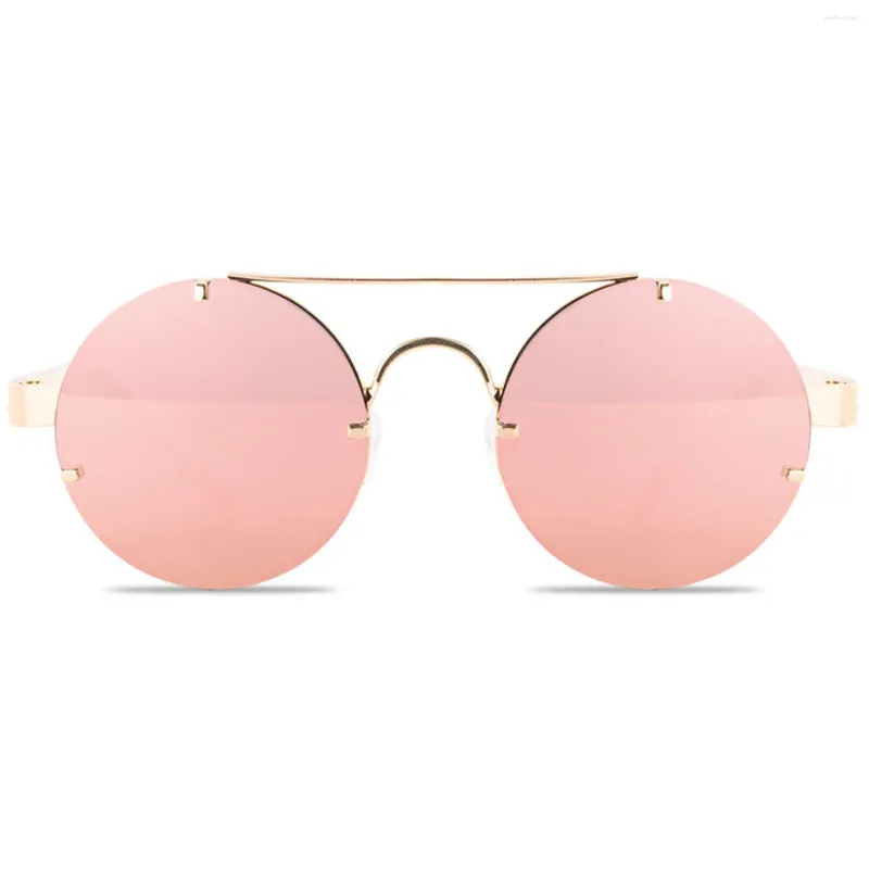 Zonnebrillen ronde gepolariseerd voor mannen vrouwen UV Bescherming Steampunk Style Sun Glasses vakantie Strand Sunshade