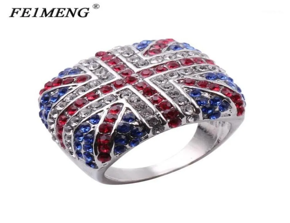 Новое поступление, кольцо с британским флагом, британская марка, логотип Великобритании, очаровательные кольца в стиле панк-рок для женщин и мужчин, модные украшения в стиле хип-хоп Anel134432414029292