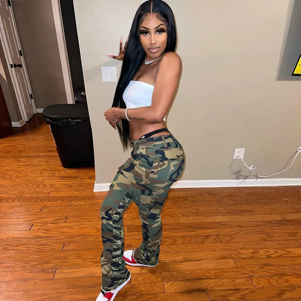 2024 Designer Camo Pants Women Cargo Pants Spring Summer