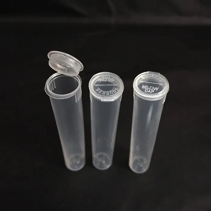 110mm pré-rouleau tube emballage porte-joint en plastique tubes à fumer pré-rouler doob tube cônes avec couvercle main cigarette fabricant conteneur pilule cas