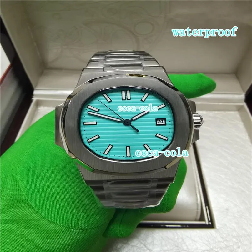 BD Factory AAA New Blue Style Watch Fashion Implood Mens 324 Movimiento automático de 40 mm Watch 5711 Relojes de buceo transparente WR271C