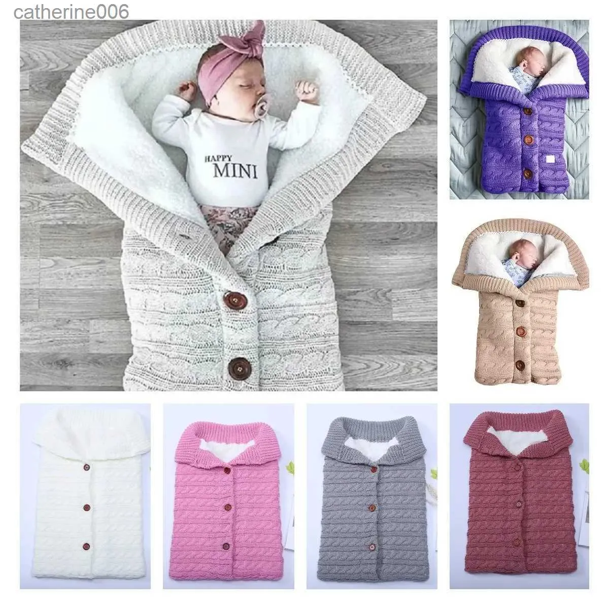 Baby Swaddle Blanket Wrap With Feet – Thick Fleece Sleeping Bag For Newborns 0-12 Months - View #9