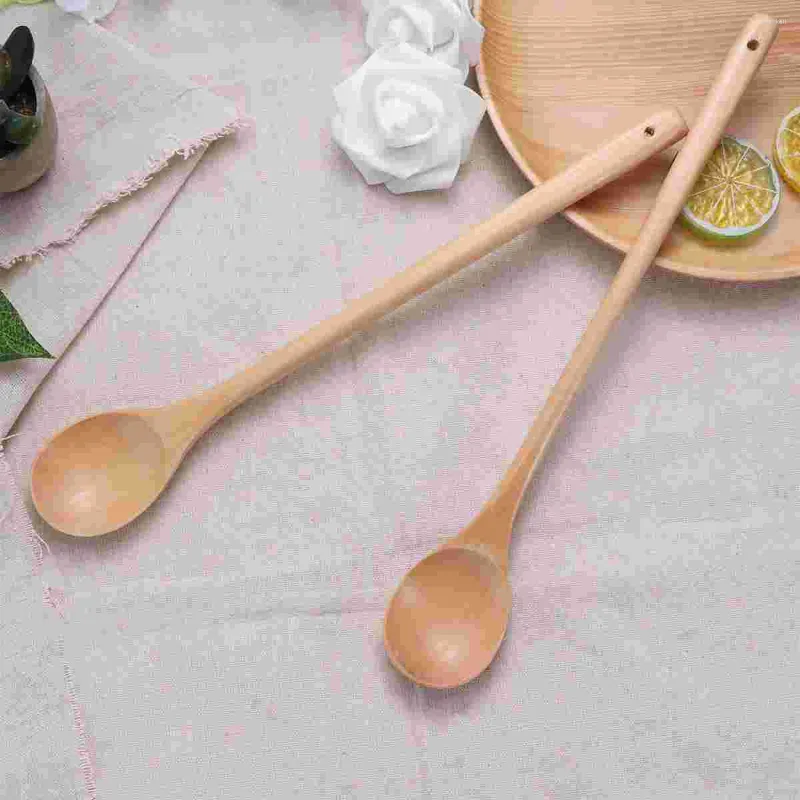 Spoons Wooden Spoon Marmalade Long Handle Stirring Kitchen Cooking Utensils Jam Honey