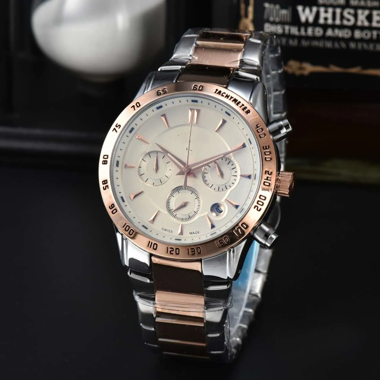 Tissoity 1853 42 mm męskie zegarki projektantów Kwarc Pełna funkcja Kalendarz data sześć igieł wszystkie wybieranie luksusowych szafirów wielofunkcyjnych chronograph Watch T652