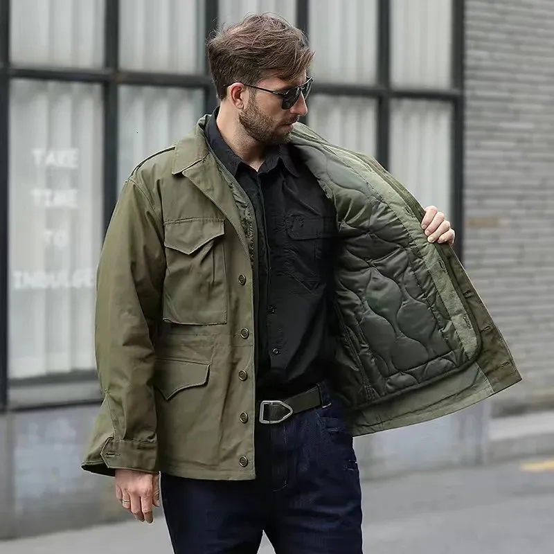 العسكرية في الهواء الطلق M43 M65 Field Trench Coat S Slim Tactical Clothing Submit و Autumn Tooling Jacket 231225