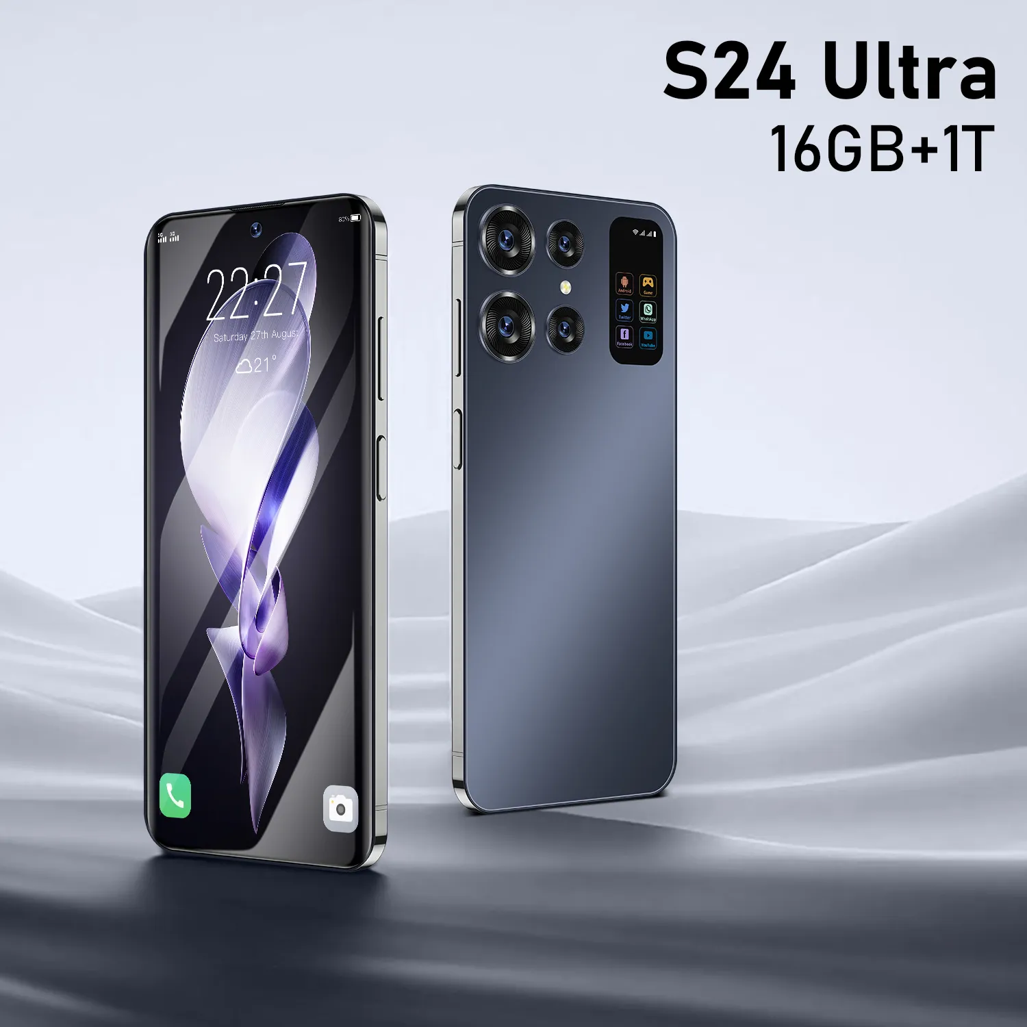 Мобильные телефоны S24 Ultra, смартфон с HD-экраном 7,0, оригинальный сотовый телефон 16G + 1T, 5G, Dual Sim Celulares, Android, разблокированный, 72MP, 7000 мАч