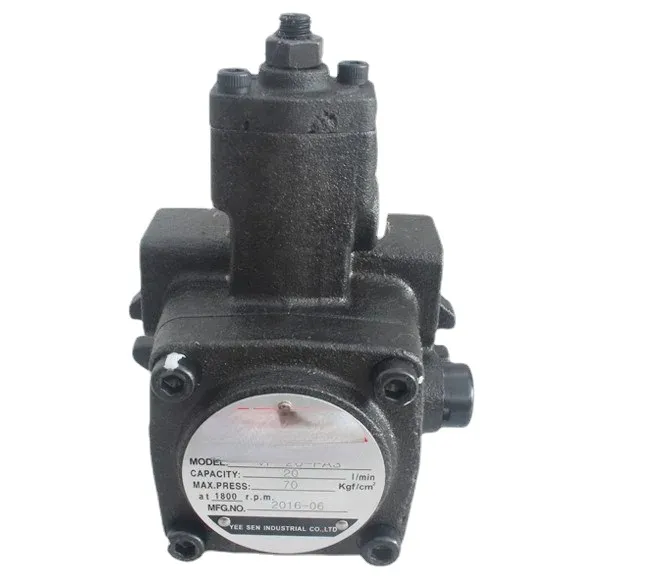 Yee Sen Variable Pump Modèle: VP-20-FA3 VP-20-FA2 VP-20-FA1 VP-SF-20-D VHOF-20 Hydraulic Pump Yee Sen Industrial Co., Ltd