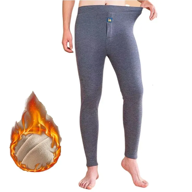 Ropa interior térmica hombres de invierno ropa de vellón mantenga leggings cálidos calzoncillos también puede ropa de dormir 231225