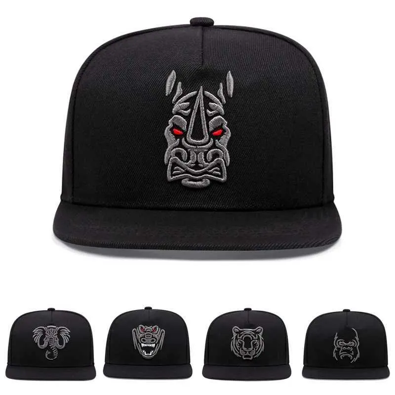 Bollkapslar ny mode baseball cap män cool hip hop caps vuxna personliga djurmönster broderier anapback hattar män kvinnor gorra hatt j231223