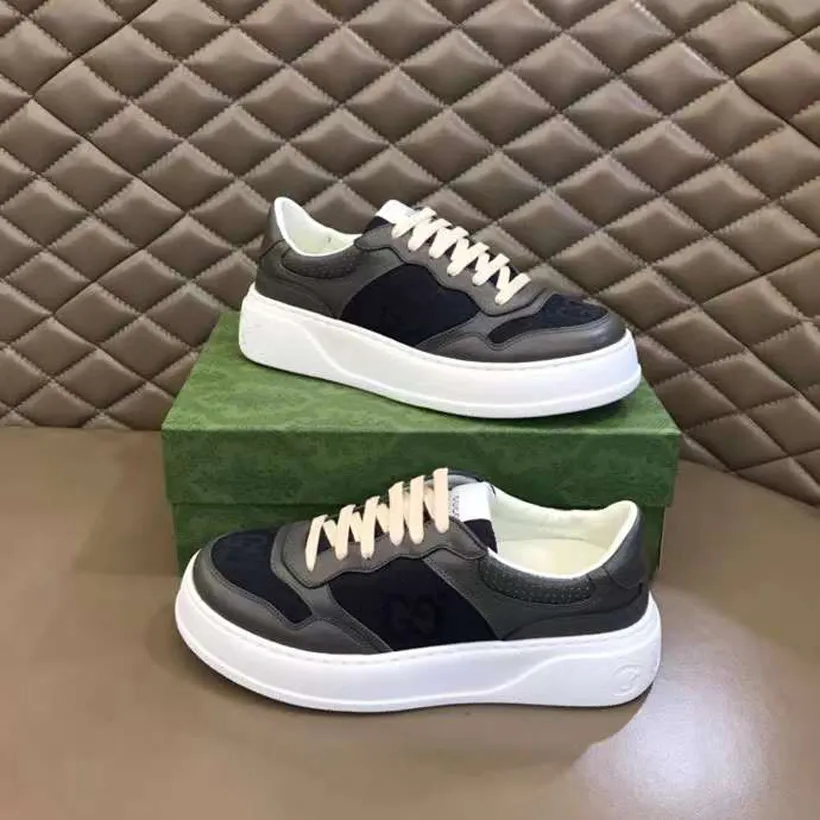 Berömda män kvinnor casual skor screener löpande sneakers italien klassiska låga toppar svart vit orange kalvskinn plattformar designer basket atletiska skor box eu 35-46