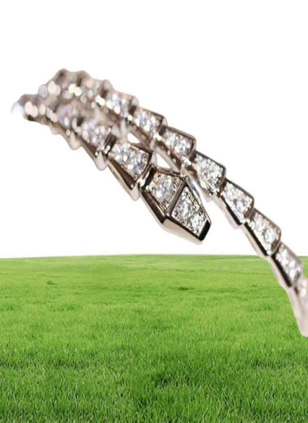 2020 Hot Sale Luxurisk kvalitetsarmband med glittrande diamant i Platinum och Rose Gold Plated Women Party Jewelry Gift PS34237912494