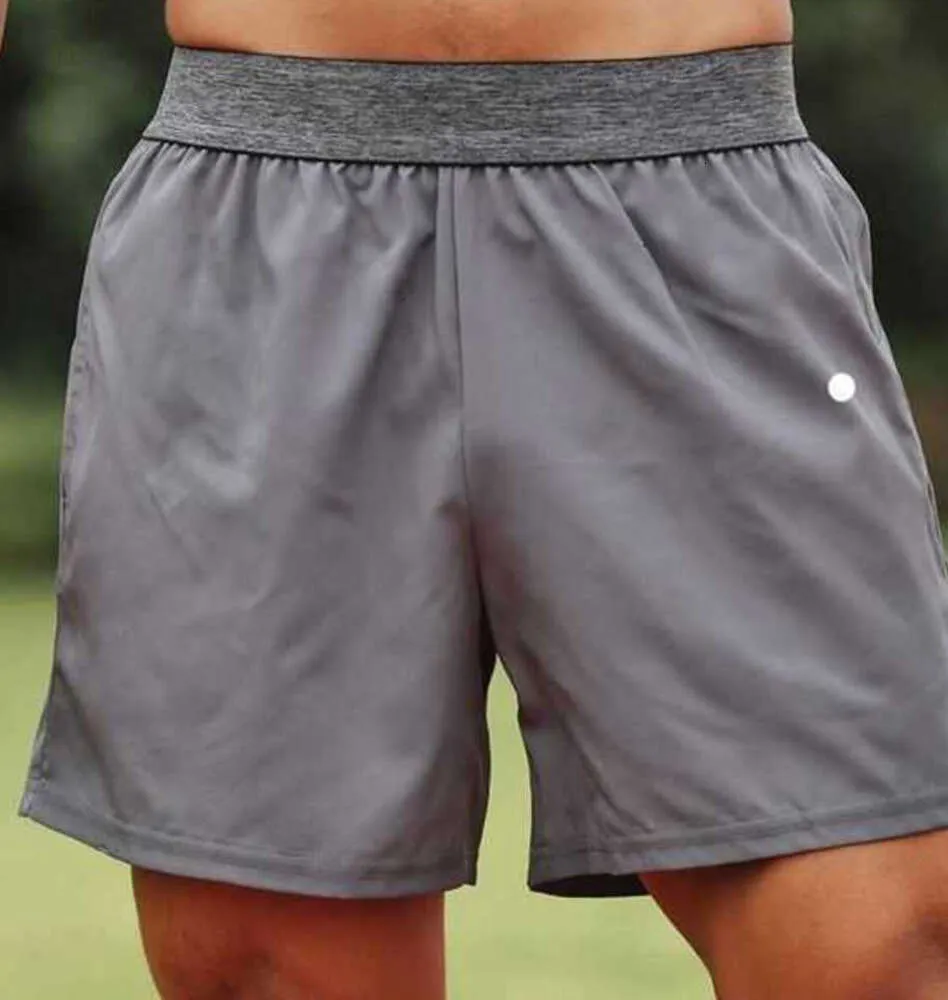 Lulus Men Yoga Sports Shorts Outdoor Fitness Quick Dry LululemensソリッドカラーカジュアルランニングクォーターYS8XDXRT 123