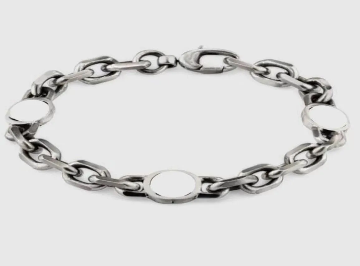 Designer unisex punk braccialetto polsino braccialetto uomo donna argento gioielli in acciaio inossidabile donna bracciali hiphop di alta qualità con scatola6945595