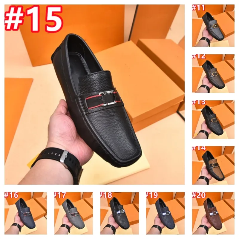 260Model Koeienhuid Schoen Luxe Mannen Loafer Designer Lederen Shoess Zwart Geel Zachte Mannen Causale Schoenen Man Loafers merk