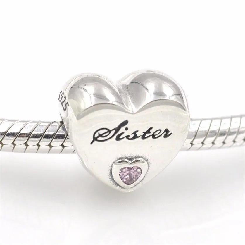 Soeur's Love Charms Beads S925 Silver Fits for Style Bracelet H8ale188g