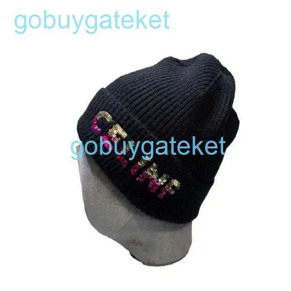 Big Hat Autumn/Winter Brand Designer Knitting Beanie/Caps cranio Stacked Baotou Lettera di lana a costola 2 7M14